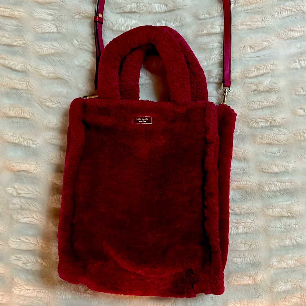 Kate Spade purple furry bag